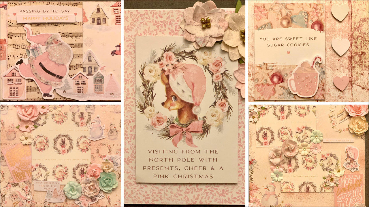 Kreative Kreations “Sugar Cookie Christmas” lay-out van 2 pagina's met 3 bonuskaarten